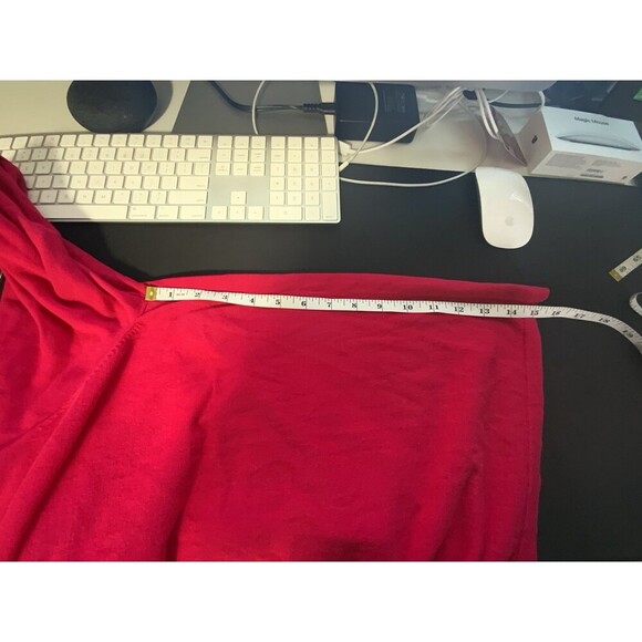 Chico’s Women’s 4 US 2XL Dark Pink Knit Cardigan Drawstring Ruched Wrist - Picture 10 of 11